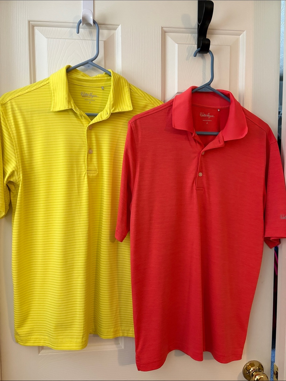 Walter Hagen 2 shirts…Yellow and Coral Men's Polo Shirts
